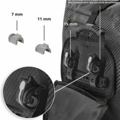 Dutch Mountains Enkele Fietstas | Rugzak | 100% Waterdicht | Fietstas, Schoudertas En Rugtas In 1 | 28 Liter | Carbon / Zwart -Fietsen-Accessoires Shop 550x569