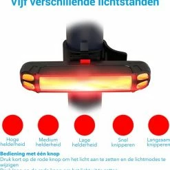 TIGIOO Fietslamp - Fietslampjes Set Koplamp - Fietslamp Voorlicht & Achterlicht USB Oplaadbaar -Fietsen-Accessoires Shop 550x571 3