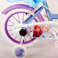 Disney Frozen 2 Kinderfiets - Meisjes - 14 Inch - Blauw/Paars - Twee Handremmen -Fietsen-Accessoires Shop 550x572 6