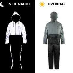 C-Line Regenpak Met Capuchon - Reflecterende Jas - Nieuw Model - Kinder Maat 158/164 -Fietsen-Accessoires Shop 550x573 4