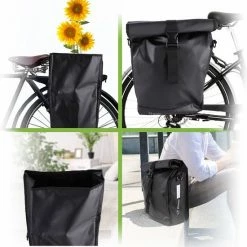 Ekostar Enkele Fietstas - Rolltop - 19 Liter - E-Bikes - Zwart -Fietsen-Accessoires Shop 550x575 7