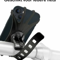 BTH Telefoonhouder Fiets Universeel Siliconen - Fiets Telefoonhouder Kinderwagen - Telefoon Houder Fiets Draaibaar - Zwart -Fietsen-Accessoires Shop 550x582 4