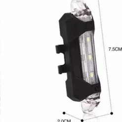 LOUZIR 2 Stuks Fietsverlichtingen ( Voor En Achter Fietslicht ) - LED Usb Oplaadbaar -Fietsen-Accessoires Shop 550x591 1