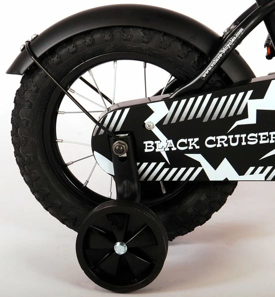 Volare Black Cruiser Kinderfiets - Jongens - 12 Inch - Zwart 16 Volare Black Cruiser Kinderfiets - Jongens - 12 Inch - Zwart - Afbeelding 16