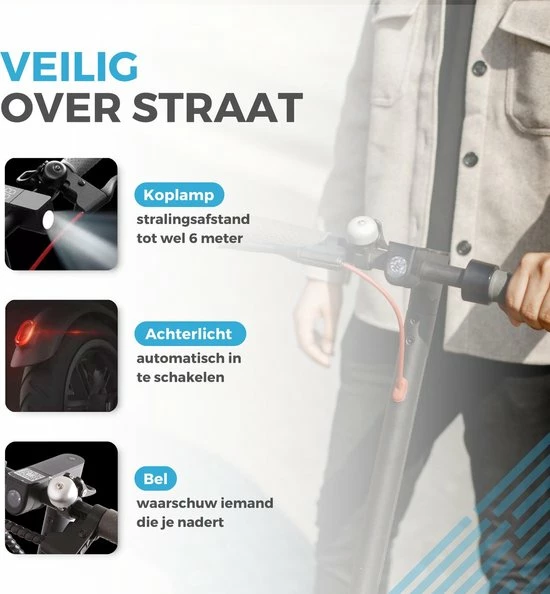 Ampes M365 Pro - Elektrische Step - 10.5Ah Batterij - 30/35KM Bereik - 350W - Opvouwbaar - 30km/h - 8.5" Anti-Lek Banden 4 Ampes M365 Pro - Elektrische Step - 10.5Ah Batterij - 30/35KM Bereik - 350W - Opvouwbaar - 30km/h - 8.5" Anti-Lek Banden - Afbeelding 4