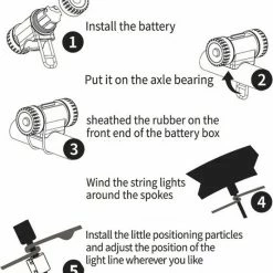 BOTC Wielverlichting Fiets - 20 Holders - Spaakverlichting LED - Lichtsnoer Fietswiel - 20 Leds - 220CM - Blauw -Fietsen-Accessoires Shop 550x608 4
