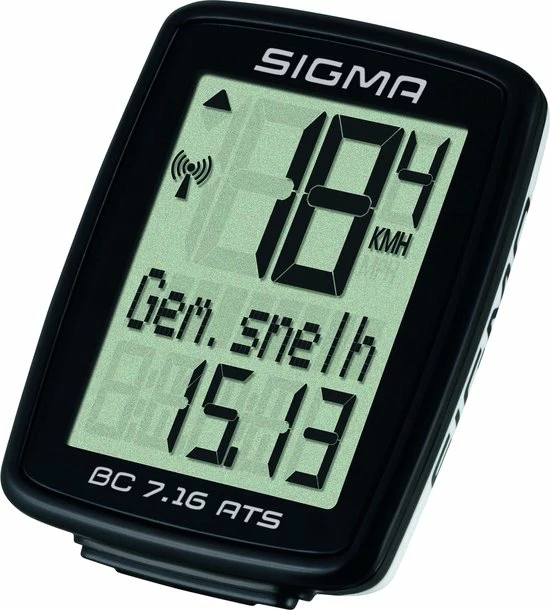 Sigma BC 7.16 ATS Fietscomputer - 7 Functies - Draadloos - Zwart 7 Sigma BC 7.16 ATS Fietscomputer - 7 Functies - Draadloos - Zwart - Afbeelding 7