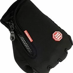 LuxeRoyal Fietshandschoenen Winter - Sport Handschoenen Met Rits - Touchscreen Telefoon - Anti Slip Gloves - Heren / Dames - Maat M - Zwart -Fietsen-Accessoires Shop 550x613 6