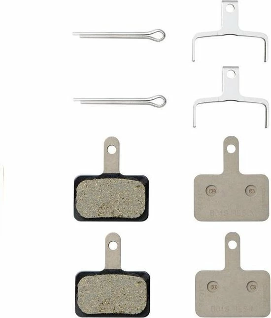 Shimano B01S / B05S RESIN Brake Pads Remblokken Set Voor En Achter - 4 Stuks (2 Paar Van 2) 2 Shimano B01S / B05S RESIN Brake Pads Remblokken Set Voor En Achter - 4 Stuks (2 Paar Van 2) - Afbeelding 2