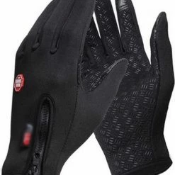 AA Commerce Fietshandschoenen Winter Met Touch Tip Gloves - Anti-Slip - Touchscreen Sport Handschoenen - Dames / Heren - Zwart - Small -Fietsen-Accessoires Shop 550x654 3