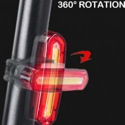 Merkloos Fietslamp - Achterlicht Rood - Oplaadbaar -Fietsen-Accessoires Shop 550x662