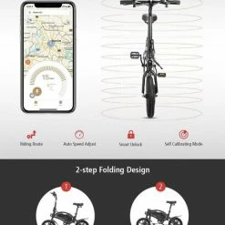 Matrix E Bike - Kugoo B2 Pro - Elektrische Opvouwbare Fiets/step 14 Inch 400W - Met Trappers - Snelheid Max. 45 Km/u -Fietsen-Accessoires Shop 550x682