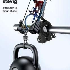 AG 150 Universele Telefoonhouder Fiets - Extreem Sterk - 360 Graden Rotatie - Ook Voor Scooter En Motor - Zwart- Anti Shock & Vibratie Ontwerp - Fietshouder Voor Smartphones - Telefoon - Gsm Houder Fiets - Iphone - Hoogste Kwaliteit -Fietsen-Accessoires Shop 550x685 1