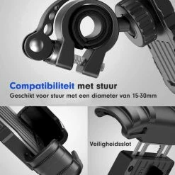AG 150 Universele Telefoonhouder Fiets - Extreem Sterk - 360 Graden Rotatie - Ook Voor Scooter En Motor - Zwart- Anti Shock & Vibratie Ontwerp - Fietshouder Voor Smartphones - Telefoon - Gsm Houder Fiets - Iphone - Hoogste Kwaliteit -Fietsen-Accessoires Shop 550x685 3
