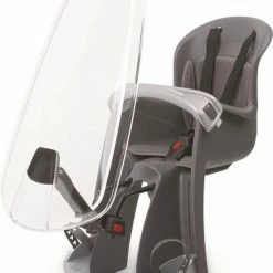 Polisport Bilby - Fietsstoeltje Voor + Windscherm - Zwart