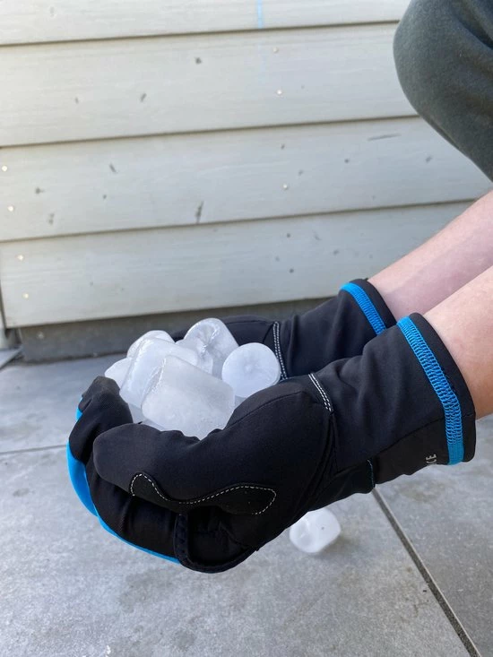 Luxe Winter Handschoenen - Handschoenen EN Wanten In 1 - Waterdicht Door Techshell - Nylon - Fiets, Wandel Handschoenen/wanten Combinatie - Dames En Heren - Zwart/Blauw - Maat M / 7 - R2 Cover 6 Luxe Winter Handschoenen - Handschoenen EN Wanten In 1 - Waterdicht Door Techshell - Nylon - Fiets, Wandel Handschoenen/wanten Combinatie - Dames En Heren - Zwart/Blauw - Maat M / 7 - R2 Cover - Afbeelding 6