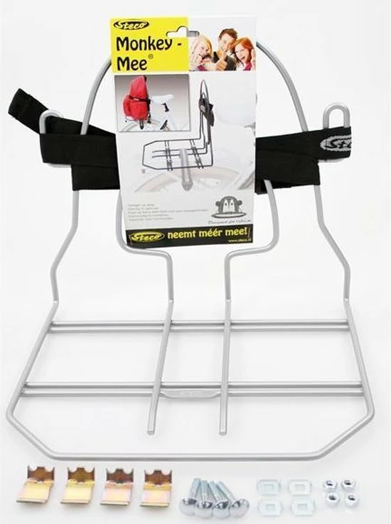 Steco Monkey Mee Bagagerekje Zilver 7 Steco Monkey Mee Bagagerekje Zilver - Afbeelding 7