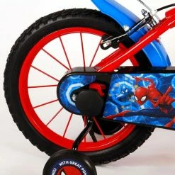Spider-Man Kinderfiets - Jongens - 14 Inch - Rood/Blauw - Twee Handremmen -Fietsen-Accessoires Shop 550x744 1