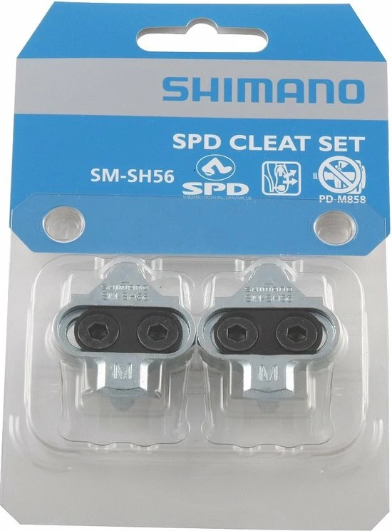 Shimano Schoenplaatjes Spd Zilver Sh56 Set 2 Shimano Schoenplaatjes Spd Zilver Sh56 Set - Afbeelding 2