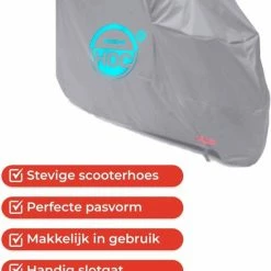 CUHOC - Waterdichte Scooterhoes - Jarenlange Waterdichte Scooter Hoes Plezier - Topkwaliteit Scooterhoes - Scooterhoes Met GARANTIE, Scooterhoes Waterdicht Grijs, Hoes Scooter Waterproof, Waterdichte Scooterhoes Scherm -Fietsen-Accessoires Shop 550x763