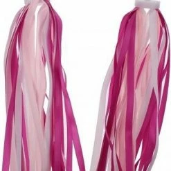 PexKids Fraaie Franje Stuurslingers - Streamers - Stuur Versiering 26 Cm Roze/Wit -Fietsen-Accessoires Shop 550x817