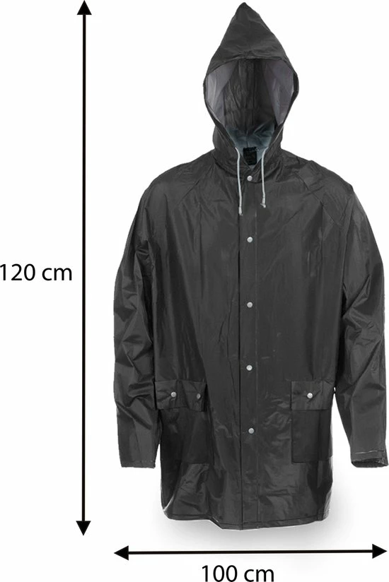 Makito Regenjas - Waterdicht - Poncho - Unisex - One Size - Knoopsluiting - Lichtgewicht 3 Makito Regenjas - Waterdicht - Poncho - Unisex - One Size - Knoopsluiting - Lichtgewicht - Afbeelding 3